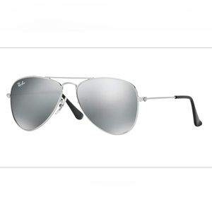 Ray-Ban Junior Aviator silver-grey mirror. Size 50 (fit for child 4yrs-8)